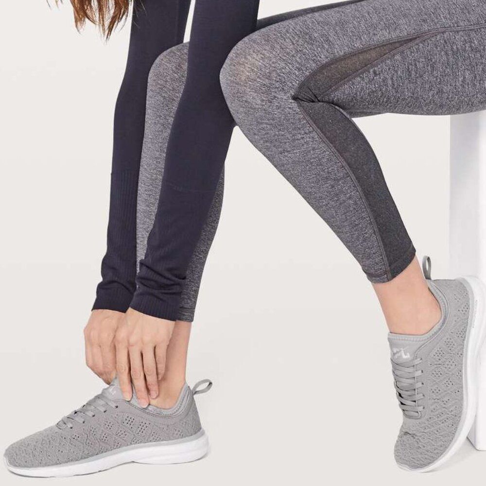 APL Gray Knit Slip-On Sneakers